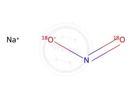 Chemical structure of Sodium Nitrite-18O2 (10% 16O2)