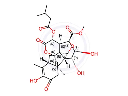 Chemical structure of Bruceine A