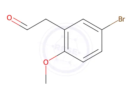 Chemical structure of 2-(5-bromo-2-methoxyphenyl)acetaldehyde