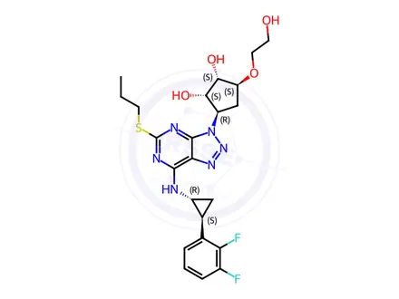 Chemical structure of Ticagrelor Impurity 132
