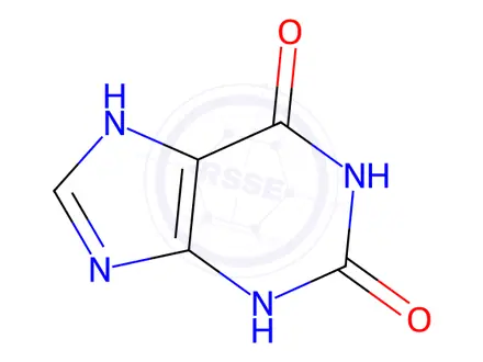 Chemical structure of Xanthine