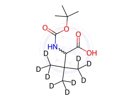Chemical structure of N-Boc-L-tert-leucine-D9