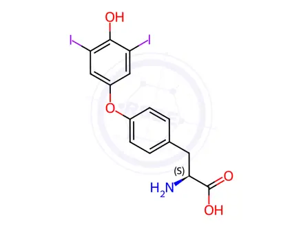 Chemical structure of Levothyroxine Sodium Impurity 28