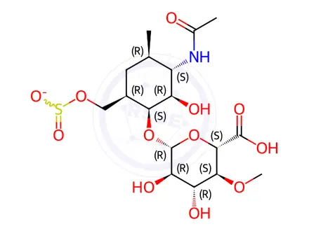 Chemical structure of Chondroitin Sulfate Calcium Salt (Technical Grade)