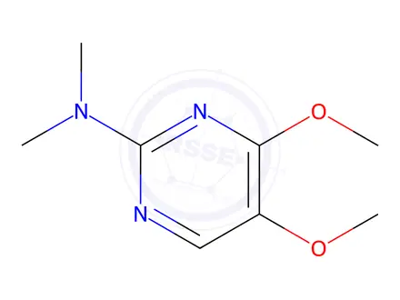 Chemical structure of 2-Pyrimidinamine,4,5-dimethoxy-N,N-dimethyl-(9CI)