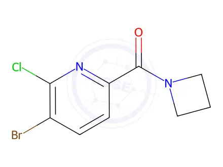 Chemical structure of Azetidin-1-yl(5-bromo-6-chloropyridin-2-yl)methanone