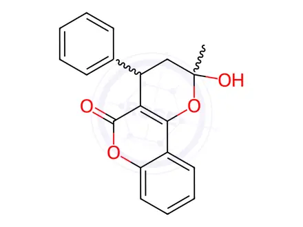 Chemical structure of Warfarin Sodium Impurity 58