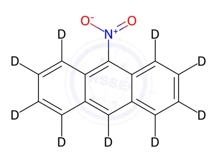 Chemical structure of 9-Nitroanthracene-[D9]