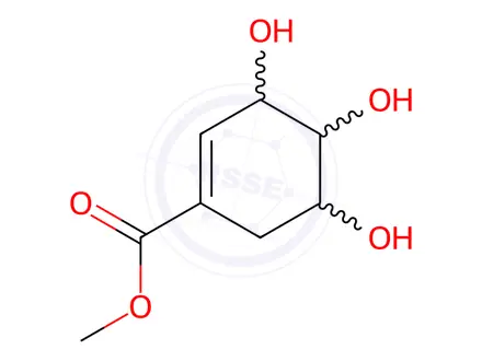 Chemical structure of Shikimic Acid Impurity 9