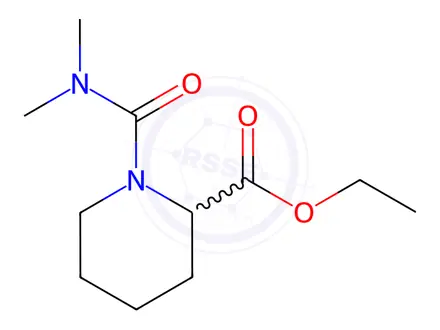 Chemical structure of Ethyl 1-(Dimethylcarbamoyl)piperidine-2-carboxylate