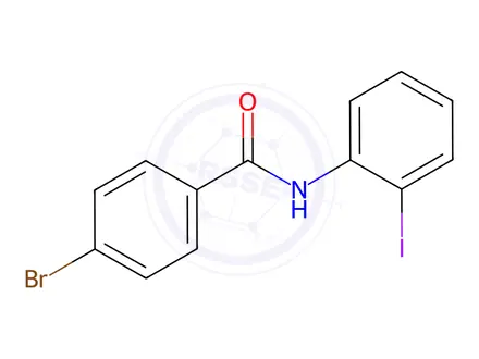 Chemical structure of 4-Bromo-N-(2-iodophenyl)benzamide