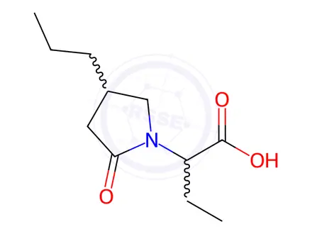 Chemical structure of Rac Brivaracetam Carboxylic acid