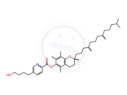 Chemical structure of Vitamin E Nicotinicate Impurity 28