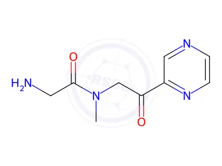Chemical structure of 2-Amino-N-methyl-N-(2-oxo-2-(pyrazin-2-yl)ethyl)acetamide