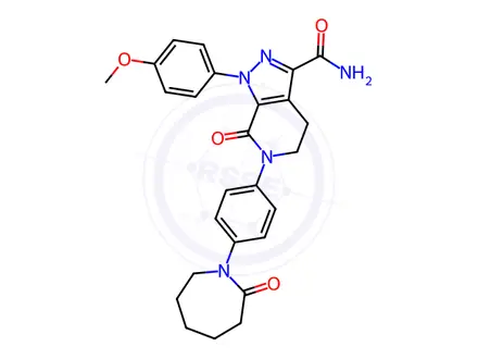 Chemical structure of Apixaban Impurity H