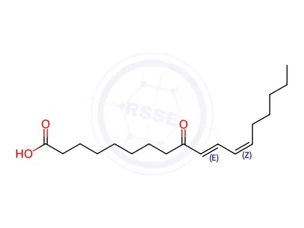 Chemical structure of Oleic Acid Impurity 65 (9-Oxo-ODE)