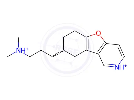 Chemical structure of 3-(3,4-Dihydrobenzofuro[3,2-c]pyridin-2(1H)-yl)-N,N-dimethylpropan-1-amine dihydrochloride