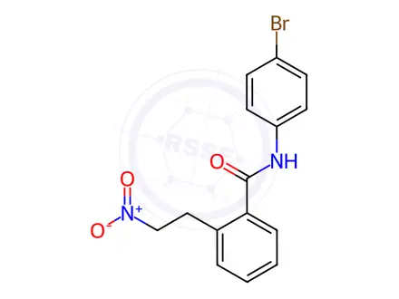 Chemical structure of N-(4-BROMOPHENYL)-2-(2-NITROETHYL)BENZENECARBOXAMIDE