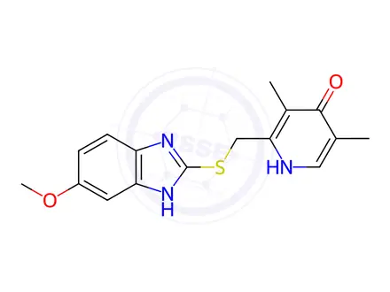 Chemical structure of Esomeprazole Impurity H215 substance