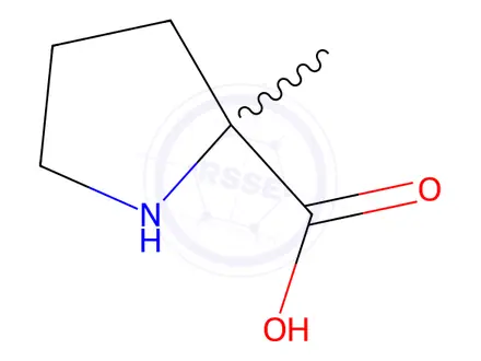 Chemical structure of Dl-alpha-methylproline hbr