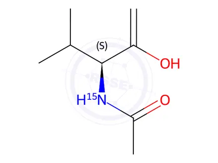 Chemical structure of Valine Impurity 8-15N