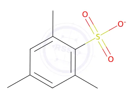 Chemical structure of 1-Aminopyrazin-1-ium 2,4,6-trimethylbenzenesulfonate hydrate