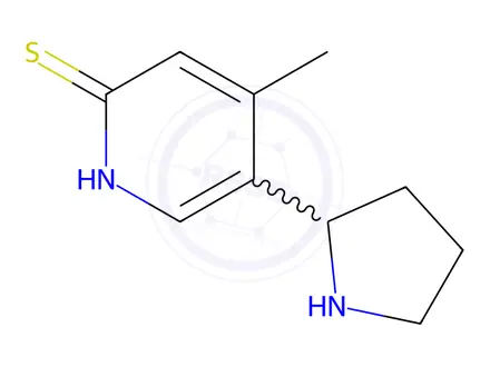 Chemical structure of 4-Methyl-5-(pyrrolidin-2-yl)pyridine-2-thiol