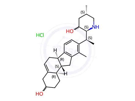 Chemical structure of Veratramine, HCl
