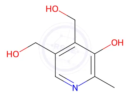 Chemical structure of Vitamin B6