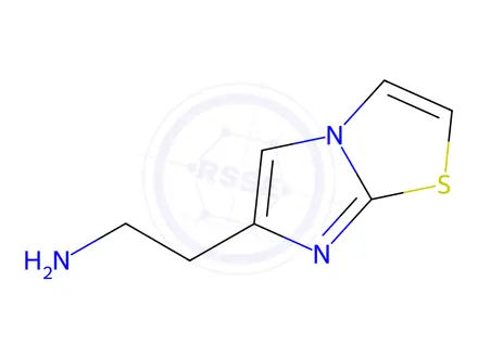 Chemical structure of (2-Imidazo[2,1-b][1,3]thiazol-6-ylethyl)amine dihydrochloride