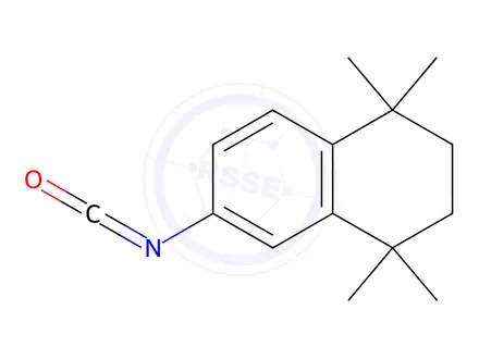 Chemical structure of 5,5,8,8-TETRAMETHYL-5,6,7,8-TETRAHYDRO-2-NAPHTHALENYL ISOCYANATE