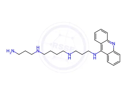 Chemical structure of N1-(3-(Acridin-9-ylamino)propyl)-N4-(3-aminopropyl)butane-1,4-diamine