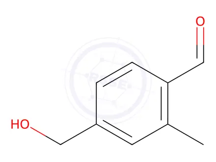 Chemical structure of Benzaldehyde, 4-(hydroxymethyl)-2-methyl-