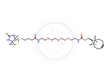 Chemical structure of BCN-PEG3-Biotin