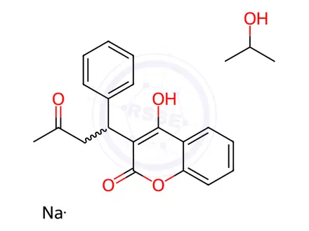 Chemical structure of Warfarin sodium clathrate (Y0000778)