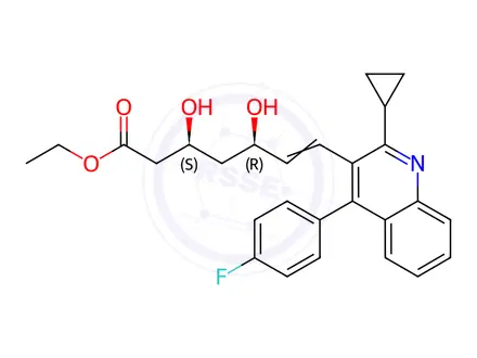 Chemical structure of Pitavastatin Impurity 6