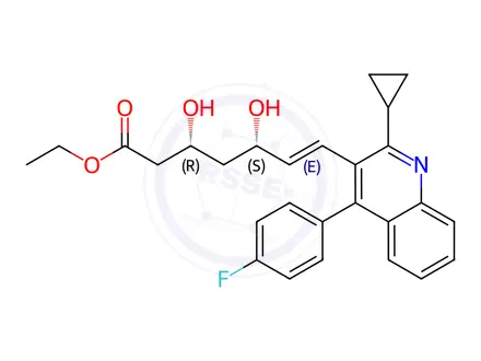Chemical structure of Pitavastatin Impurity 9