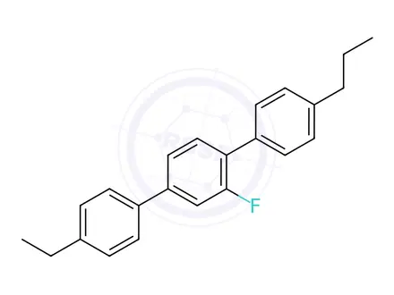 Chemical structure of 4′′-Ethyl-2′-fluoro-4-propyl-1,1′:4′,1′′-terphenyl