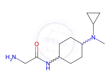Chemical structure of 2-Amino-N-(4-((cyclopropylmethyl)amino)cyclohexyl)acetamide