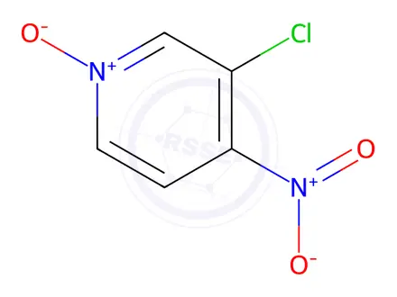Chemical structure of 3-Chloro-4-nitropyridine n-oxide