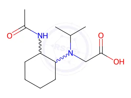 Chemical structure of 2-((2-Acetamidocyclohexyl)(isopropyl)amino)acetic acid