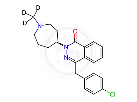 Chemical structure of Azelastine-13C,d3