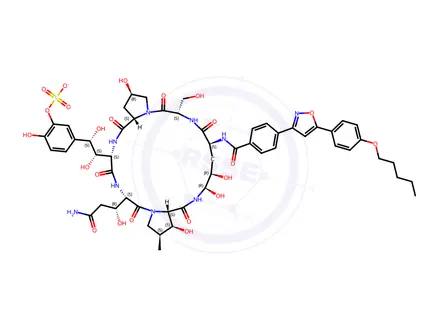 Chemical structure of Micafungin Sodium Impurity 23