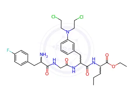Chemical structure of Melphalan Flufenamide Impurity 2