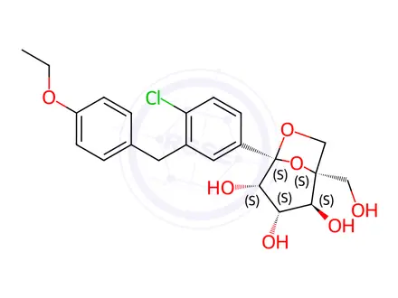 Chemical structure of Ertugliflozin Impurity 49