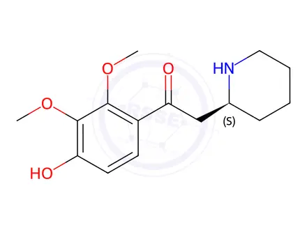 Chemical structure of Caulophyllumine A