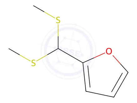 Chemical structure of 2-[Bis(methylthio)methyl]furan