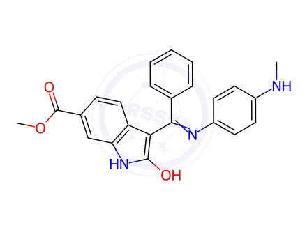 Chemical structure of Nintedanib impurity E
