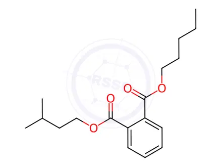 Chemical structure of Phthalic acid, n-pentyl-isopentyl ester