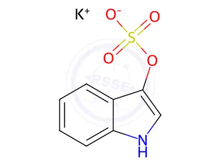Chemical structure of potassium 1H-indol-3-yl sulfate